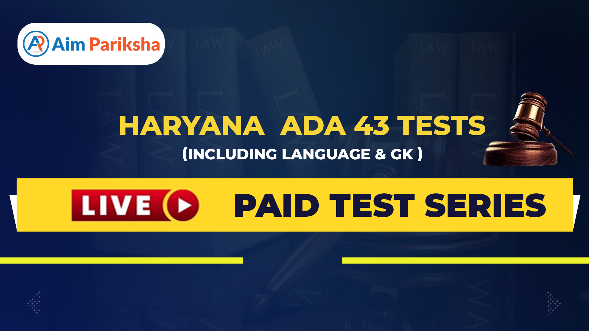 Haryana ADA 43 Tests Including Language & GK
